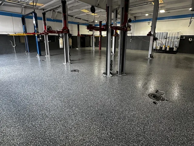 True Auto, epoxy flake floor